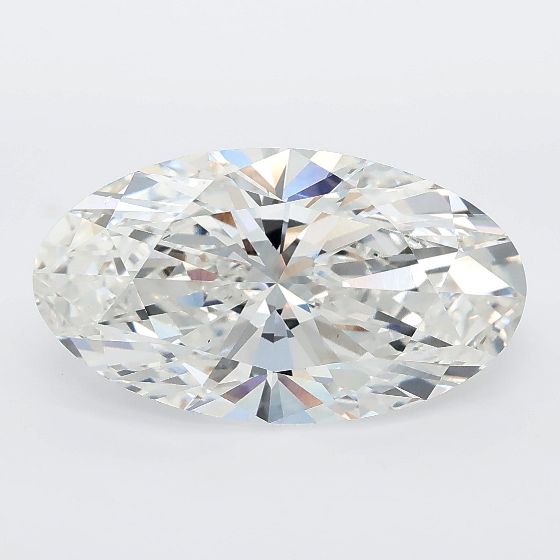 5.04 carat moval lab grown diamond F color VS1 clarity