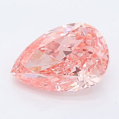 1.02 carat fancy vivid pink pear lab grown diamond VVS2 clarity