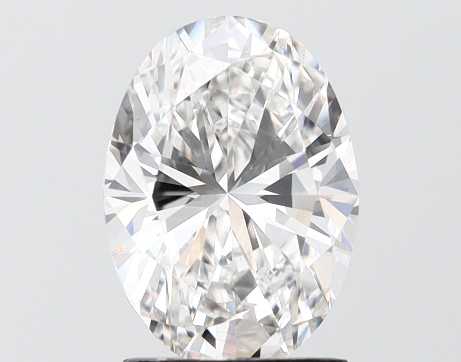 2.51 carat oval lab grown diamond F color VS1 clarity