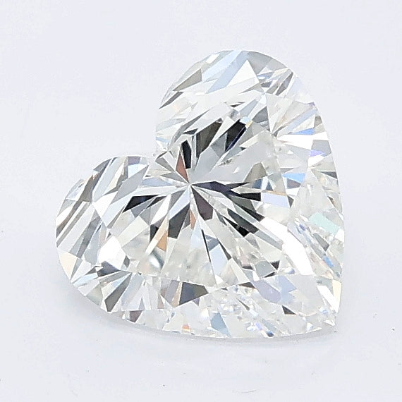 1.09 carat heart lab grown diamond E color VVS2 clarity