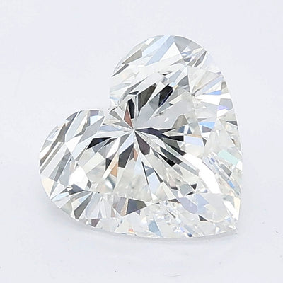 1.09 carat heart lab grown diamond E color VVS2 clarity