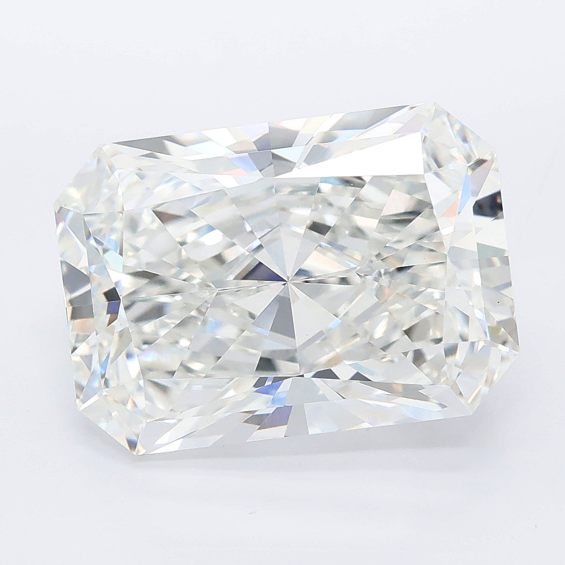8.07 carat radiant lab grown diamond E color VVS2 clarity