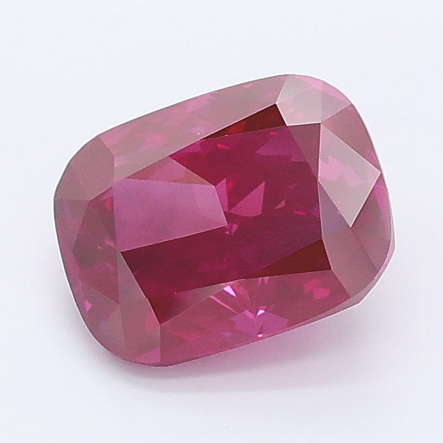 1.52 carat fancy deep pink cushion lab grown diamond VS2 clarity