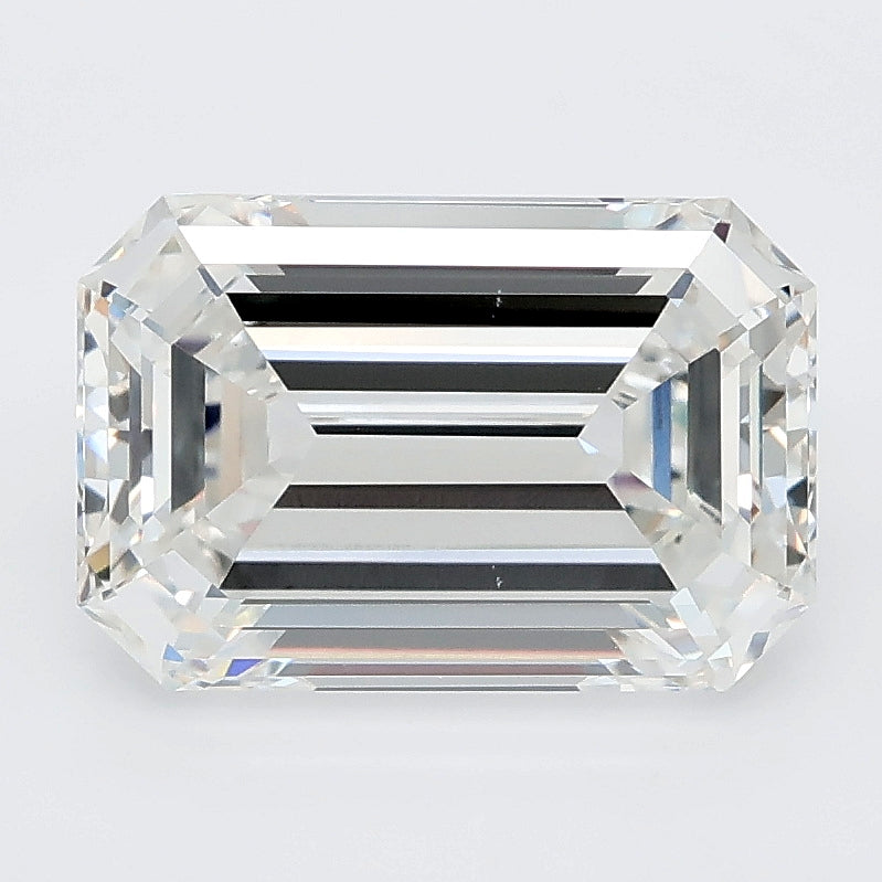 3.53 carat emerald lab grown diamond E color VS1 clarity