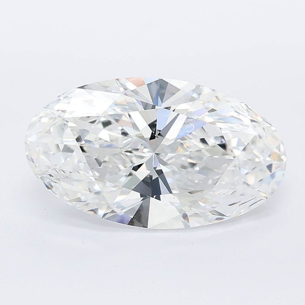 3.04 carat moval lab grown diamond E color VS1 clarity