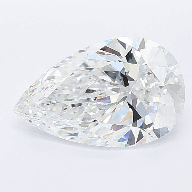 1.08 carat pear lab grown diamond D color VVS2 clarity