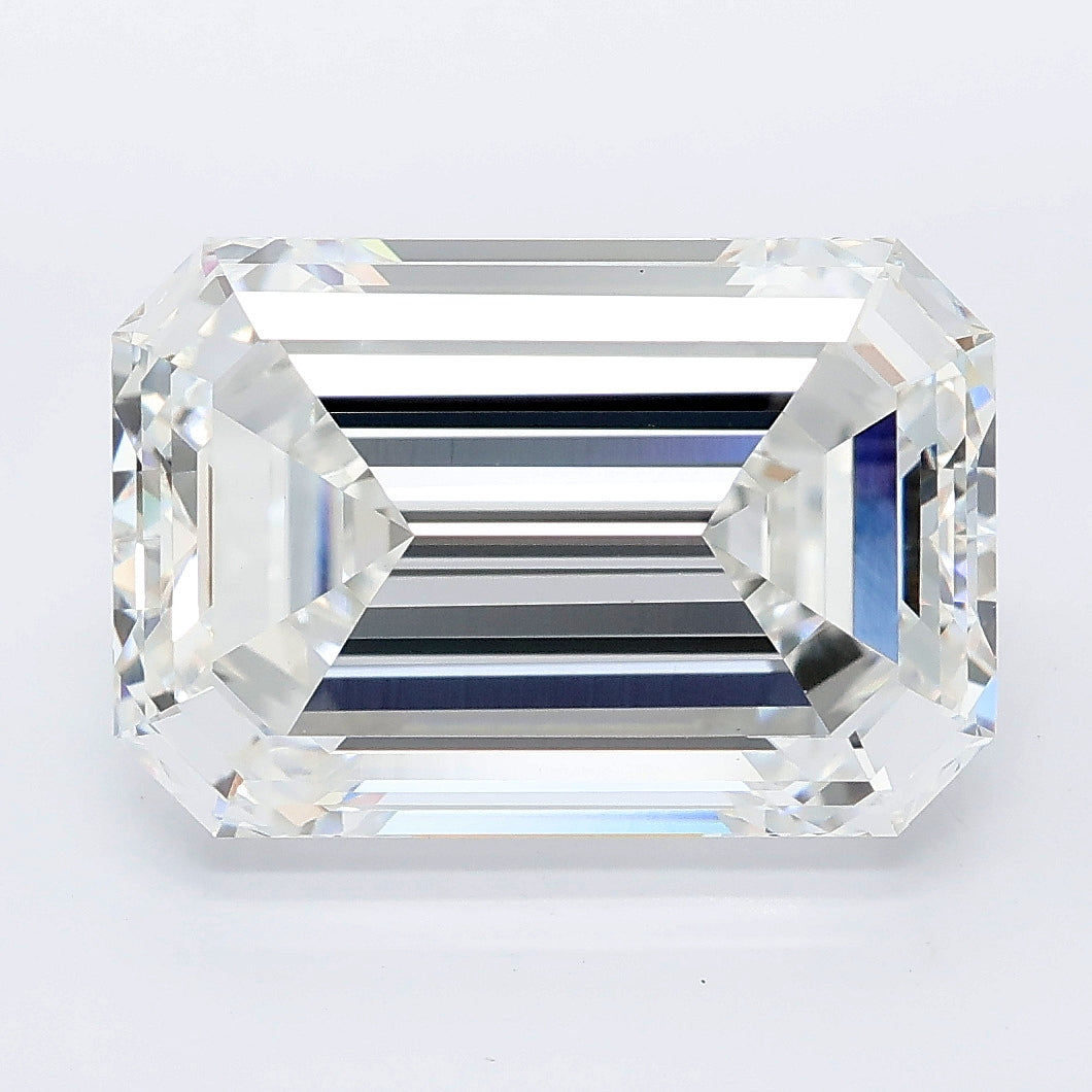 8.09 carat emerald lab grown diamond E color VVS2 clarity
