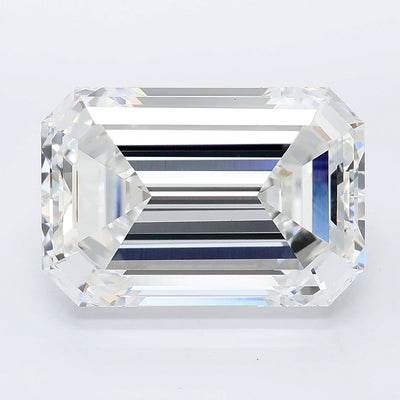 8.09 carat emerald lab grown diamond E color VVS2 clarity