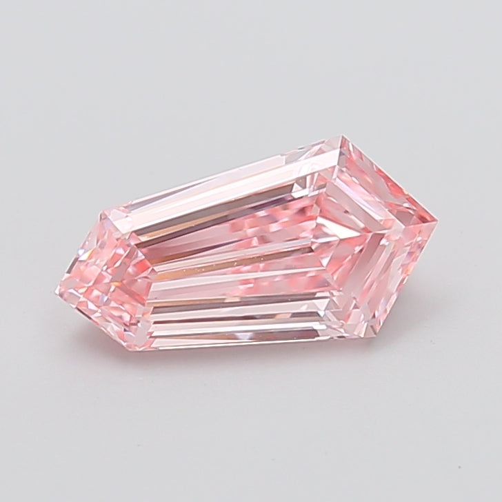 2.01 carat fancy intense pink dutch marquise lab grown diamond VS1 clarity