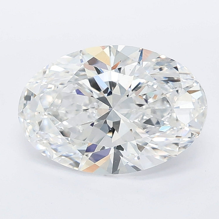 2.08 carat oval lab grown diamond D color VVS2 clarity