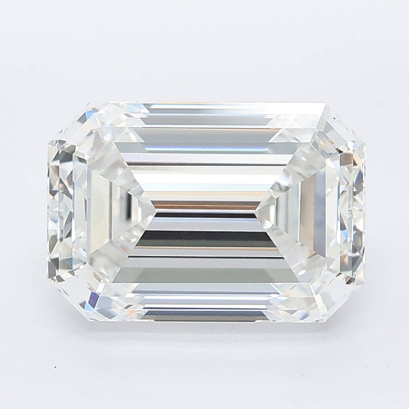 3.55 carat emerald lab grown diamond E color VS1 clarity