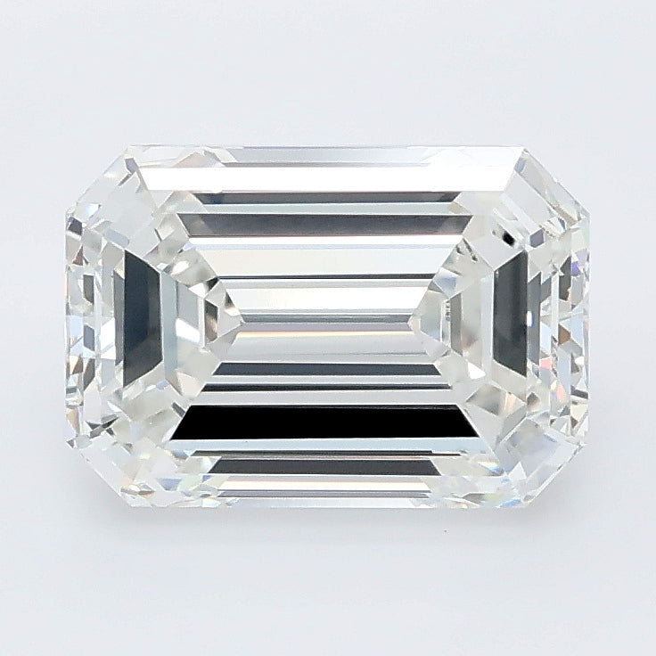 2.77 carat emerald lab grown diamond F color VVS2 clarity