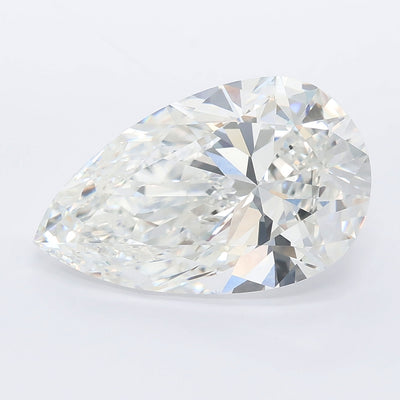 6.05 carat pear lab grown diamond E color VVS2 clarity