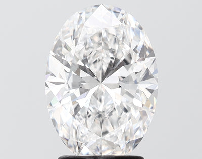 2.59 carat oval lab grown diamond D color VS2 clarity