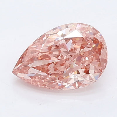 1.04 carat fancy vivid pink pear lab grown diamond VS2 clarity