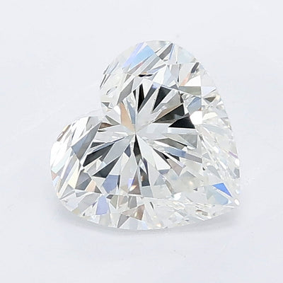 1.05 carat heart lab grown diamond E color VVS2 clarity