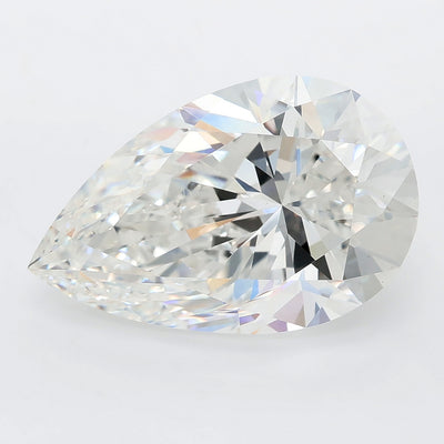 7.53 carat pear lab grown diamond G color VS1 clarity