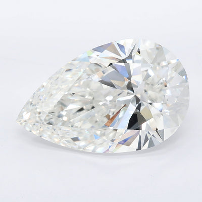 7.25 carat pear lab grown diamond E color VS1 clarity