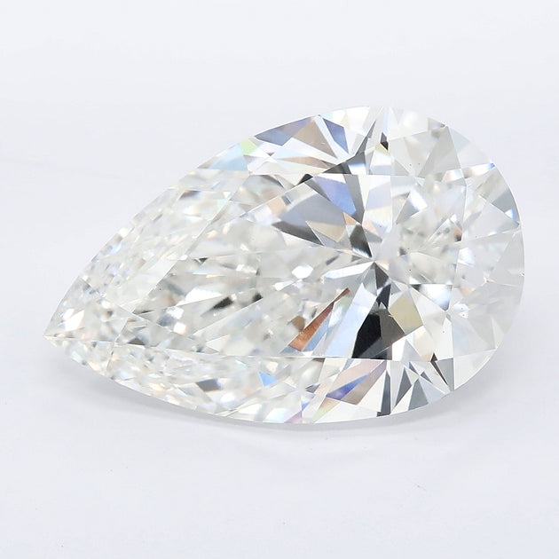 7.25 carat pear lab grown diamond E color VS1 clarity