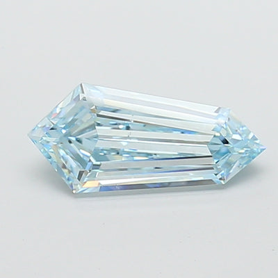 2.01 carat fancy intense blue shield lab grown diamond VS1 clarity