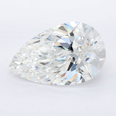 6.09 carat pear lab grown diamond E color VVS2 clarity