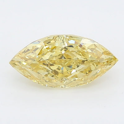 1.16 carat fancy intense yellow marquise lab grown diamond VVS2 clarity