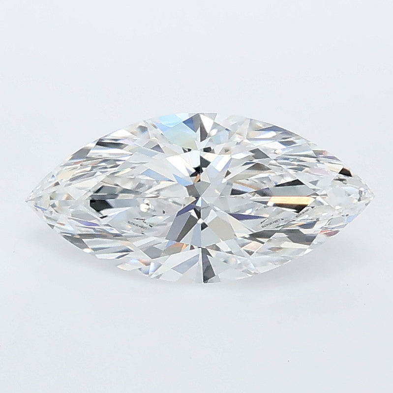 1.28 carat marquise lab grown diamond D color VVS2 clarity