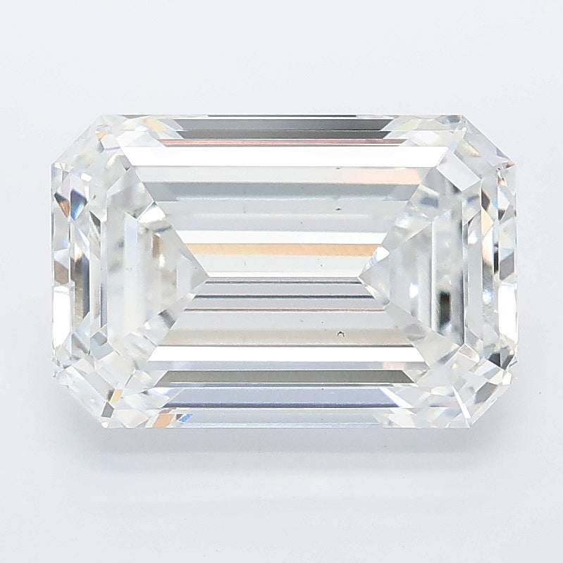 3.59 carat emerald lab grown diamond D color VS1 clarity