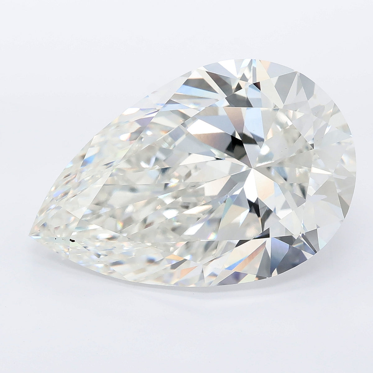 13.05 carat pear lab grown diamond F color VVS2 clarity