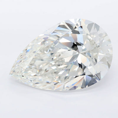 13.05 carat pear lab grown diamond F color VVS2 clarity