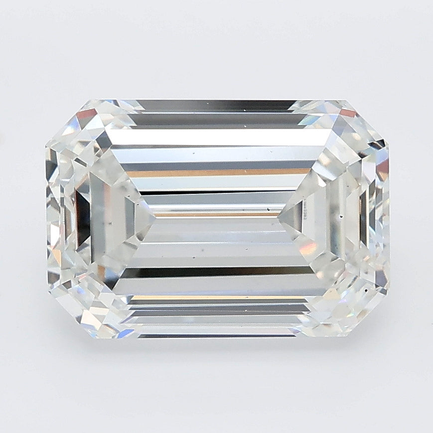 4.50 carat emerald lab grown diamond E color VS2 clarity
