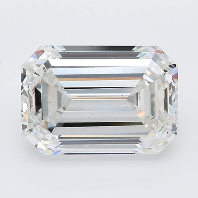 4.50 carat emerald lab grown diamond E color VS2 clarity