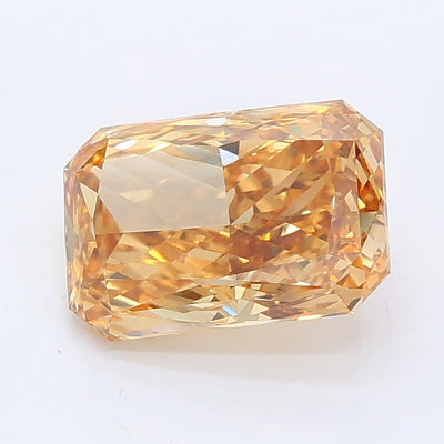 1.87 carat fancy yellow radiant lab grown diamond VS1 clarity