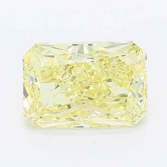 1.24 carat fancy intense yellow radiant lab grown diamond VS1 clarity