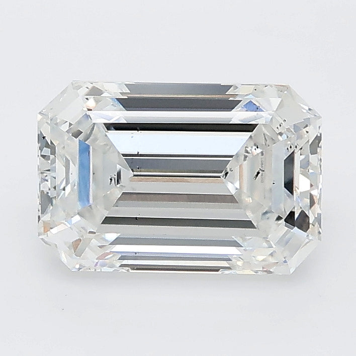 2.26 carat emerald lab grown diamond E color SI1 clarity