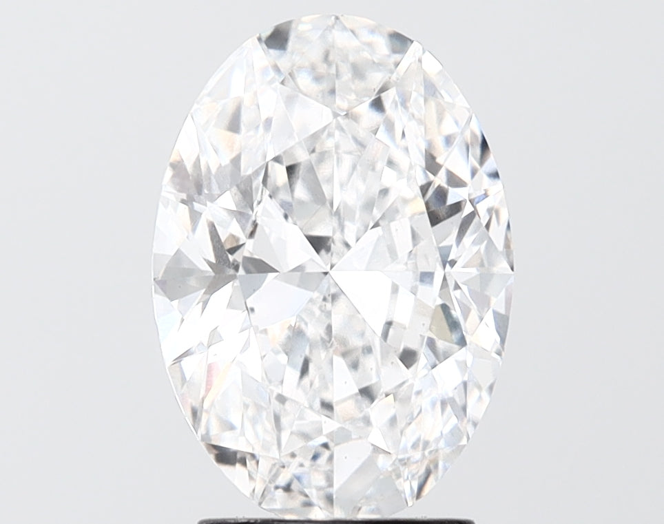2.52 carat oval lab grown diamond E color VS2 clarity