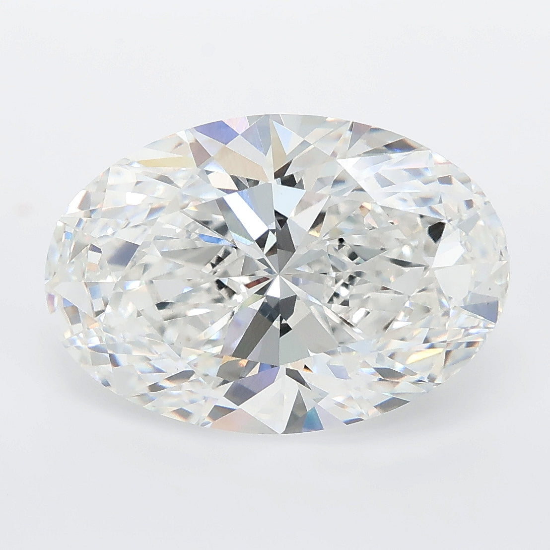 6.56 carat oval lab grown diamond E color VVS2 clarity