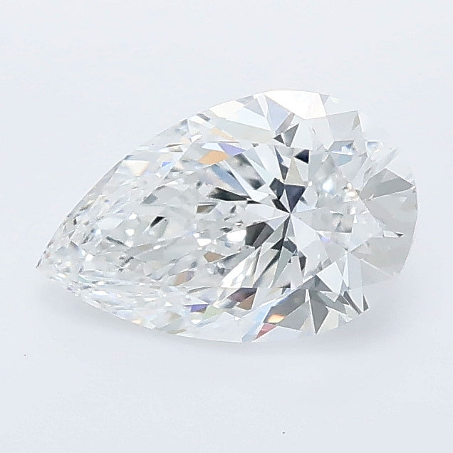 1.09 carat pear lab grown diamond D color VVS2 clarity