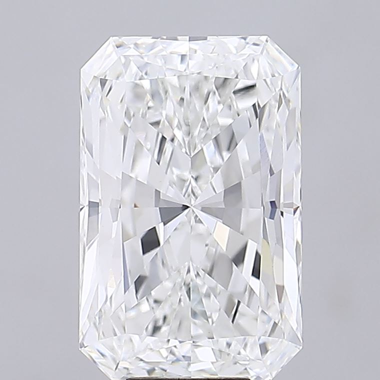 10.06 carat radiant lab grown diamond F color VVS2 clarity