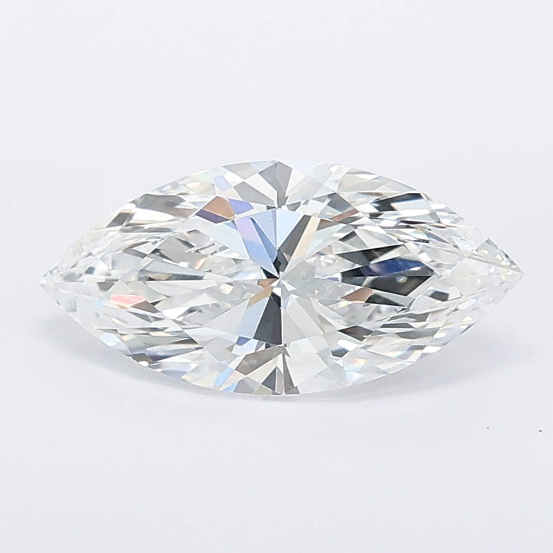 1.25 carat marquise lab grown diamond E color VVS2 clarity