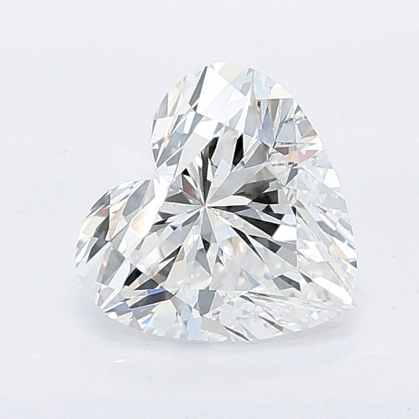 1.07 carat heart lab grown diamond D color VVS2 clarity