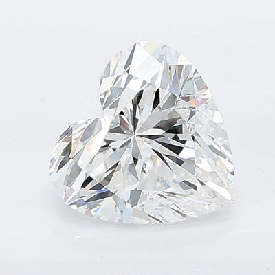 1.07 carat heart lab grown diamond D color VVS2 clarity
