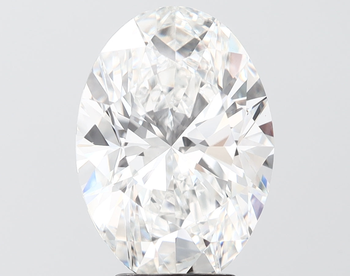 5.01 carat oval lab grown diamond E color VS1 clarity