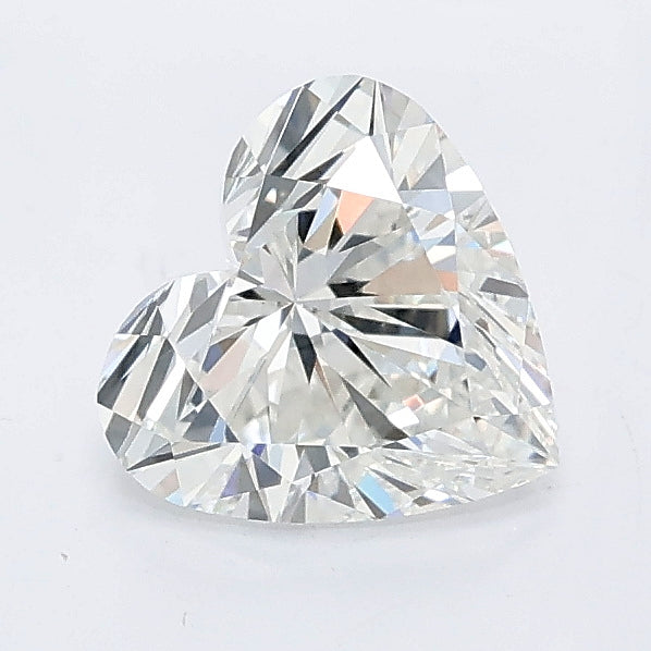 1.04 carat heart lab grown diamond F color VS1 clarity