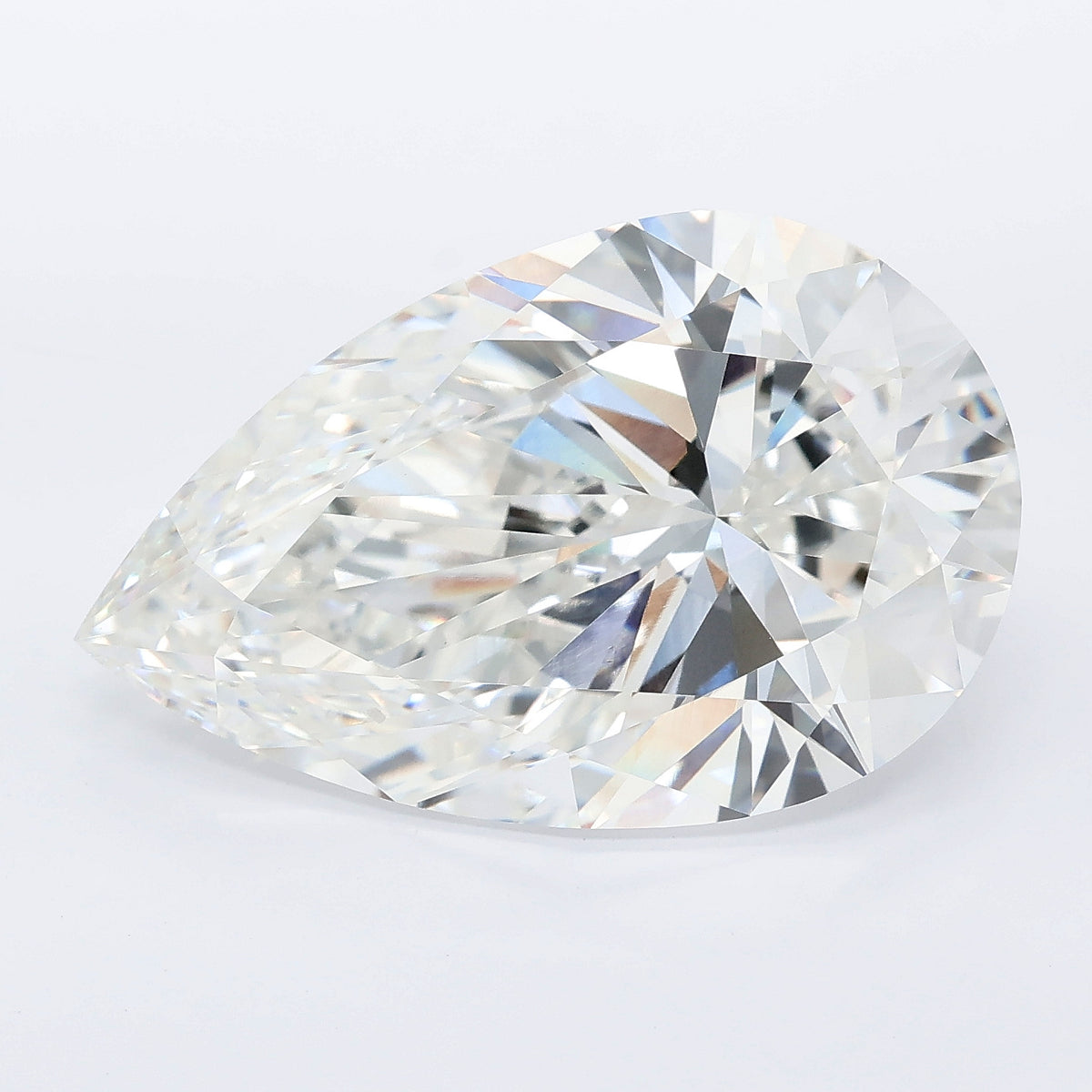 12.09 carat pear lab grown diamond F color VVS2 clarity