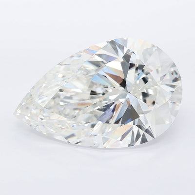 12.09 carat pear lab grown diamond F color VVS2 clarity