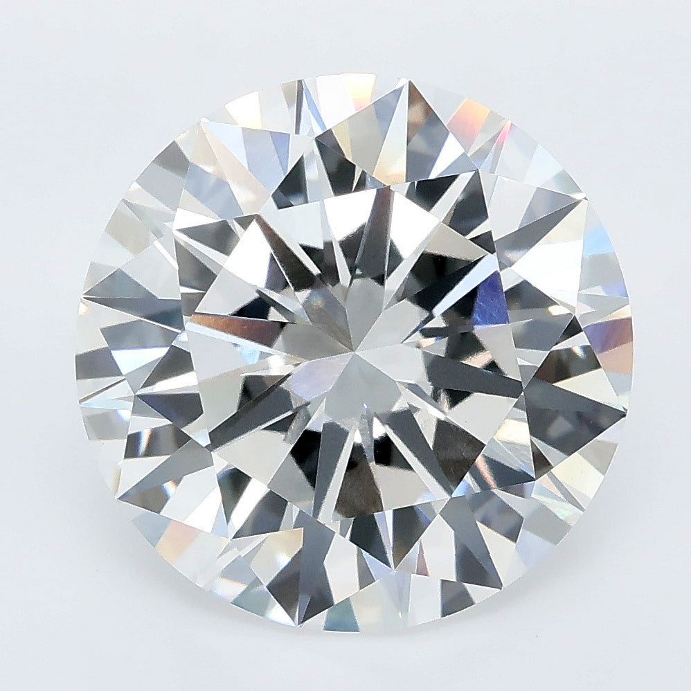 8.06 carat round lab grown diamond E color VVS2 clarity