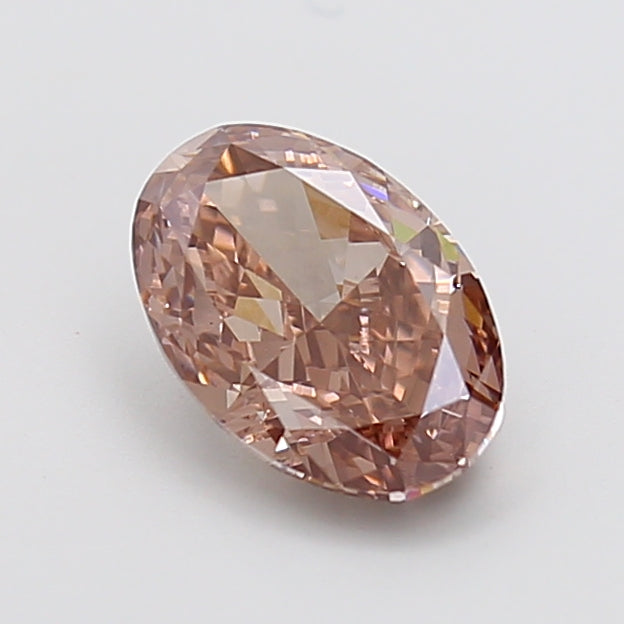 2.03 carat fancy brown oval lab grown diamond VS1 clarity