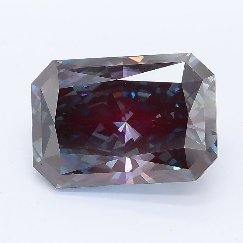 2.57 carat fancy blue radiant lab grown diamond VS2 clarity