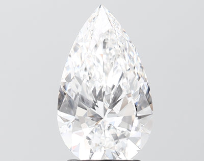 2.64 carat pear lab grown diamond D color VS1 clarity